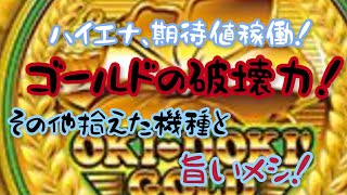 【スロットハイエナ】【沖ドキゴールドの破壊力】【その他拾えた機】