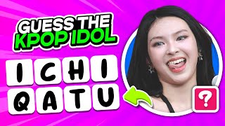 Guess the Idol Scrambled Name 💝| KPOP QUIZ BTBV