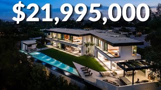 Touring a NEW $21,995,000 MODERN MEGA Mansion | Beverly Hills Luxury Home Tour