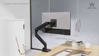 GDT1004 Single Monitor Mount Installation Animation Video #setup #monitorarm