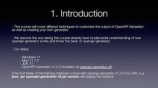 Advanced OpenAPI Generator - 1. Introduction