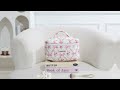 wholesale quilted cosmetic bag floral makeup bag china manufacturer runhuibag