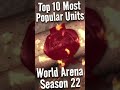 TOP 10 MOST POPULAR - World Arena Season 22 #summonerswar