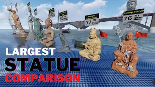 🗽Largest Statue in the world 3D Comparison 🗿🗽