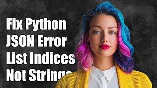 Fixing Python JSON TypeError: List Indices Must Be Integers, Not Strings