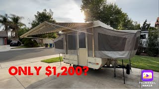 Bought a Clean 1992 Coleman FleetWood Pop-Up Camper For Only $1,200