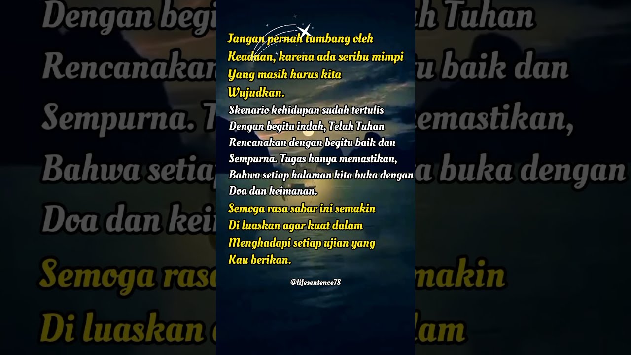 Life Sentence 206 Katakehidupan Katakatabijak Motivasihidup Youtube Life Sentence 206 Katakehidupan Katakatabijak Motivasihidup Youtube