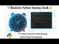 🔥Build Real Clock in Python Tkinter | Mini Project for Students |#python #coding #pythongui #tkinter