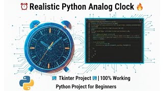 🔥Build Real Clock in Python Tkinter | Mini Project for Students |#python #coding #pythongui #tkinter