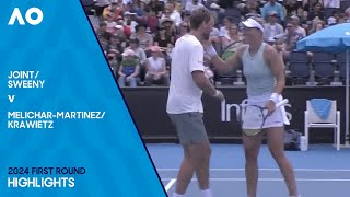 Sweeny/Joint v Krawietz/Melichar-Martinez Highlights | Australian Open 2024 First Round