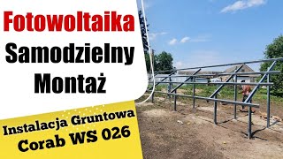 Fotowoltaika samodzielny montaz instalacji gruntowej. Corab ws 026. Poradnik