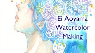 【水彩メイキング】イラスト描いてみた【Watercolor】