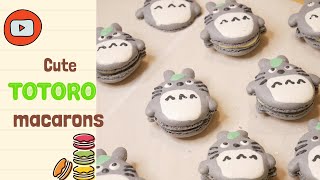 #B7 (SUB) How to make Cute Totoro macaron - Totoro macarons siêu dễ thương -    EverythingBri