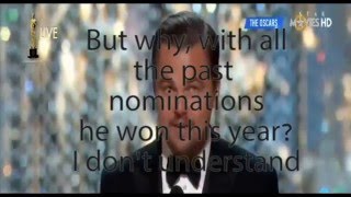 [REACTION] DiCaprio won the Oscar for best actor?