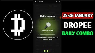 Dropee daily combo today | dropee daily combo 26 January | Daily Combo Dropee | Dropee 26 January