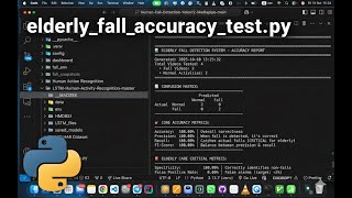 Testing the Accuracy of Elderly Fall Detection with Python & Machine Learning