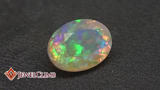 【ルース鑑別書付き】稀少なブルーの遊色が彩るスーダン産オパール２．７６ＣＴ