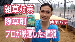 プロが厳選した５種類の除草剤の紹介！！（雑草対策）