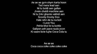 luka chuppi coca cola tu song full karaoke with lyrics ( tonny kakkar & neha kakkar)