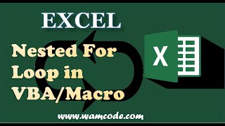 NESTED FOR LOOP in VBA || #WamCode