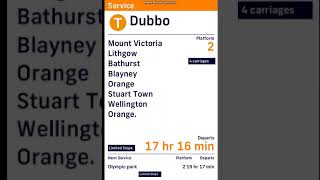 NSW Trainlink - Dubbo XPT DVA