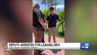 Lee County deputy arrested for leaking details of street racing investigation