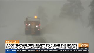 ADOT prepares snowplows for Arizona winter weather