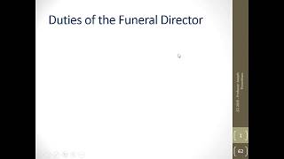 Funeral Law - Gilligan Text - Chapter 05 - Duties of the Funeral Director