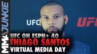 Thiago Santos aims to steal Israel Adesanya's title shot | UFC on ESPN+ 40 pre-fight interview