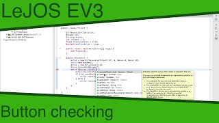 LeJOS EV3 Ep15 - Button checking