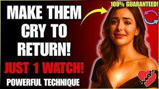 They Will COME CRAWLING BACK, CRYING | 100% | POWERFUL MENTAL VIBRATION TECHNIQUE | Stoic Station