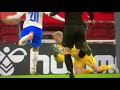 leicester city’s kasper schmeichel appeared to be knocked out cold during denmark vs iceland