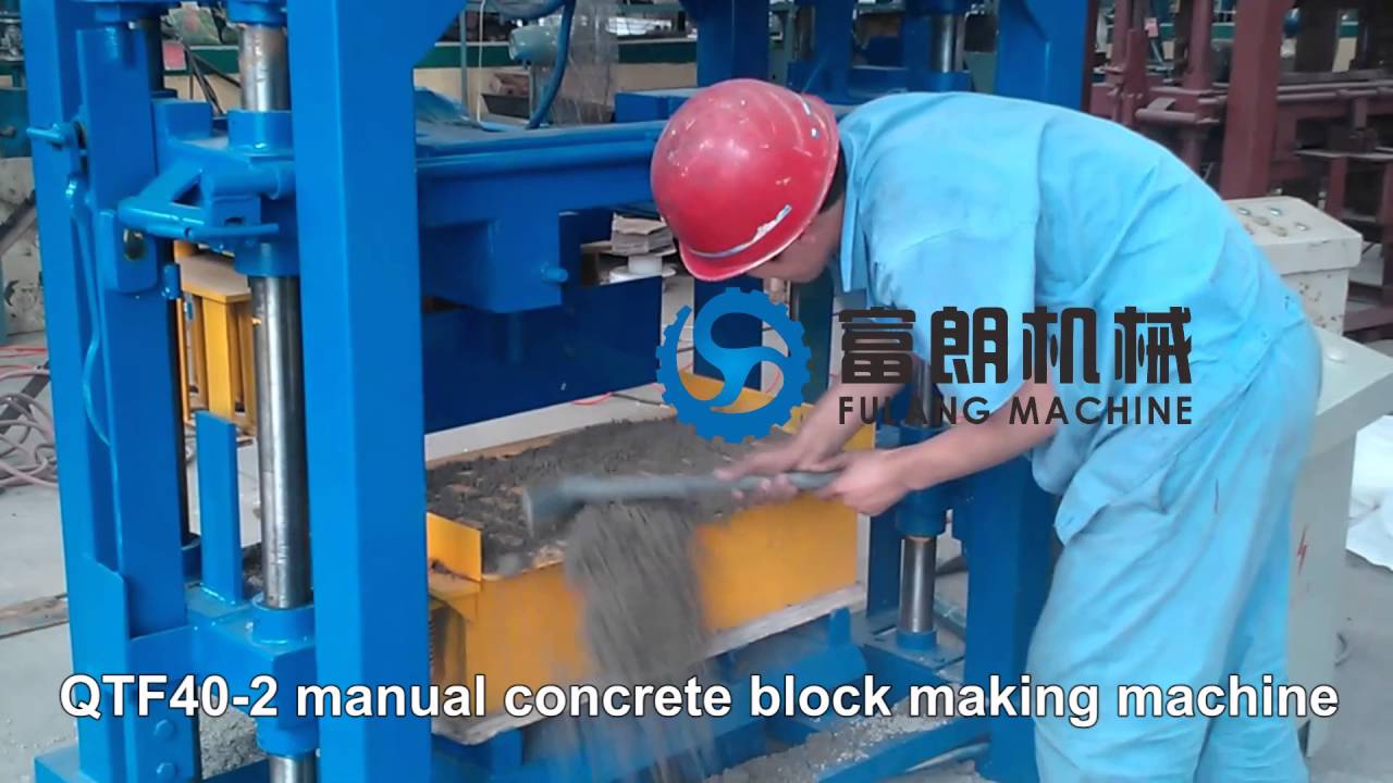 QTF40-2 Manual Hollow Block Making Machine Reconstituted Limestone ...