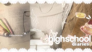 [highschool diaries]🥛🍓: relaxation over productive days, study vlog, trying to distress