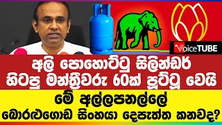 අලි පොහොට්ටු සිලින්ඩර් හිටපු මන්ත්‍රීවරු 60ක් පූට්ටූ වෙයි