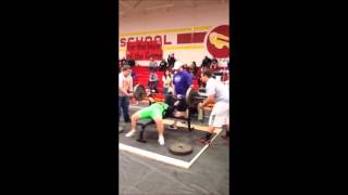 Danielle Gonzales 181 -Powerlifting Bench Press 270 lbs - S&S THSWPA Meet 02/10/14
