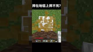 用什麼方法摔在地毯上才摔不死? #minecraft #我的世界