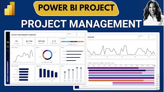 Power BI Project : PROJECT MANAGEMENT // End to End Dashboard Power BI Tutorial for Beginners