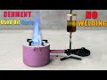 NO Welding | CEMENT Used Oil Stove new version 2.0 super easy | DIY Used Oil Stove Burner