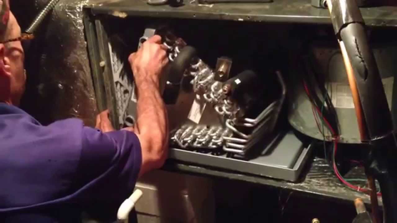 Hvac Installing New Aluminum Evaporator Coil Youtube