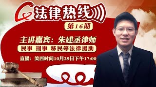 律师权威辟谣解释10月29日取消美国落地出生公民权《法律热线》2019.10.29 第16期