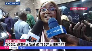 TVC CEO Victoria Ajayi Visits Gov. Aiyedatiwa