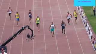 400m Run Men final  National Open Athletics Championships-2014. New Delhi.