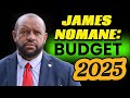 2025 BUDGET: JAMES NOMANE | DEBT LEVEL INCREASE