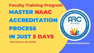 Master NAAC Accreditation and Documentation Process in just 5 Days