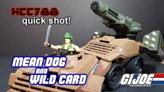 HCC788 quick shot! 1988 MEAN DOG and WILD CARD! Vintage G.I. Joe toy!