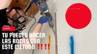 Como hacer rozas para electricidad fácil y rápido