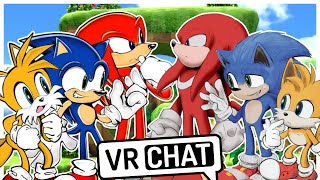 Team Movie Sonic Meets Team Sonic In VRCHAT!!