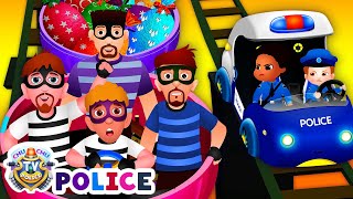 The Rail Road Chase - Narrative Story - ChuChu TV Police Fun Cartoons for Kids