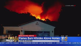 Holy Fire Burns Into Riverside County Overnight